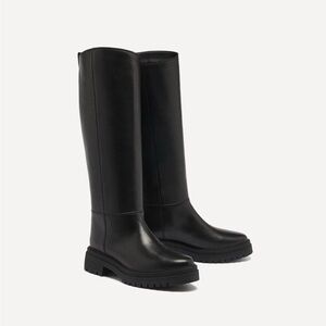 NIB NWT BA&SH Black Knee-High Women's Boots Style Crainy Sz 38